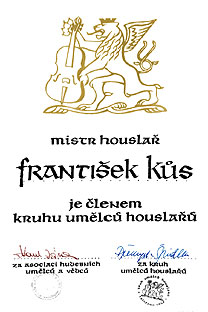 František Kůs, člen Kruhu umělců houslařů